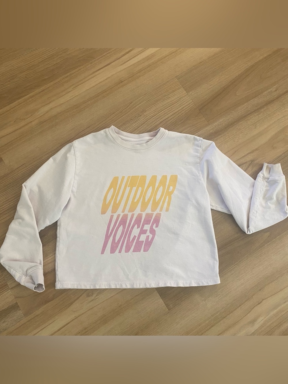 Outdoor Voices Pale Pink Crewneck Sweatshirt